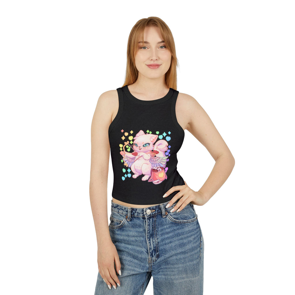 Cupid the Cat Racer Tank Top