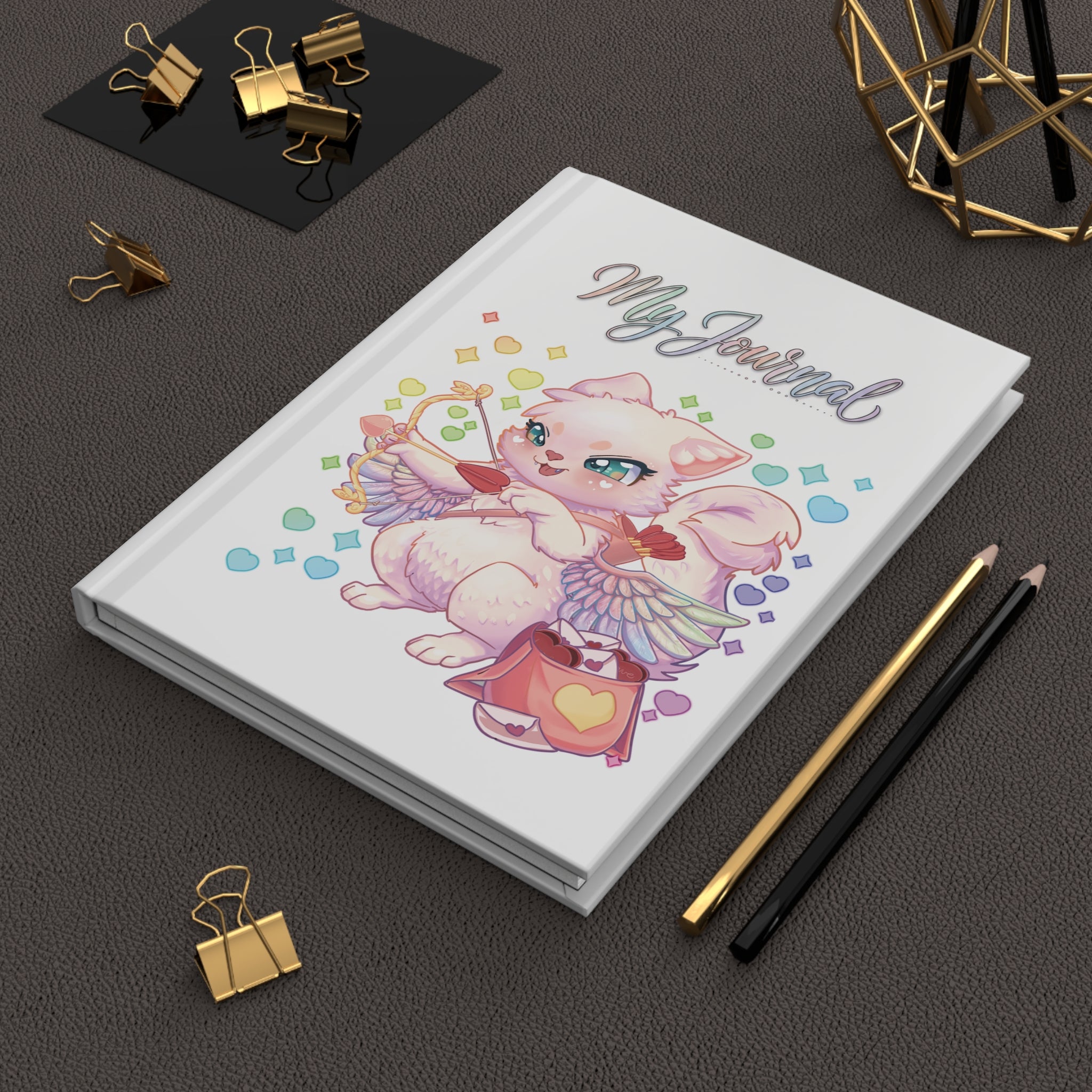 Cupid the Cat Hardcover Journal