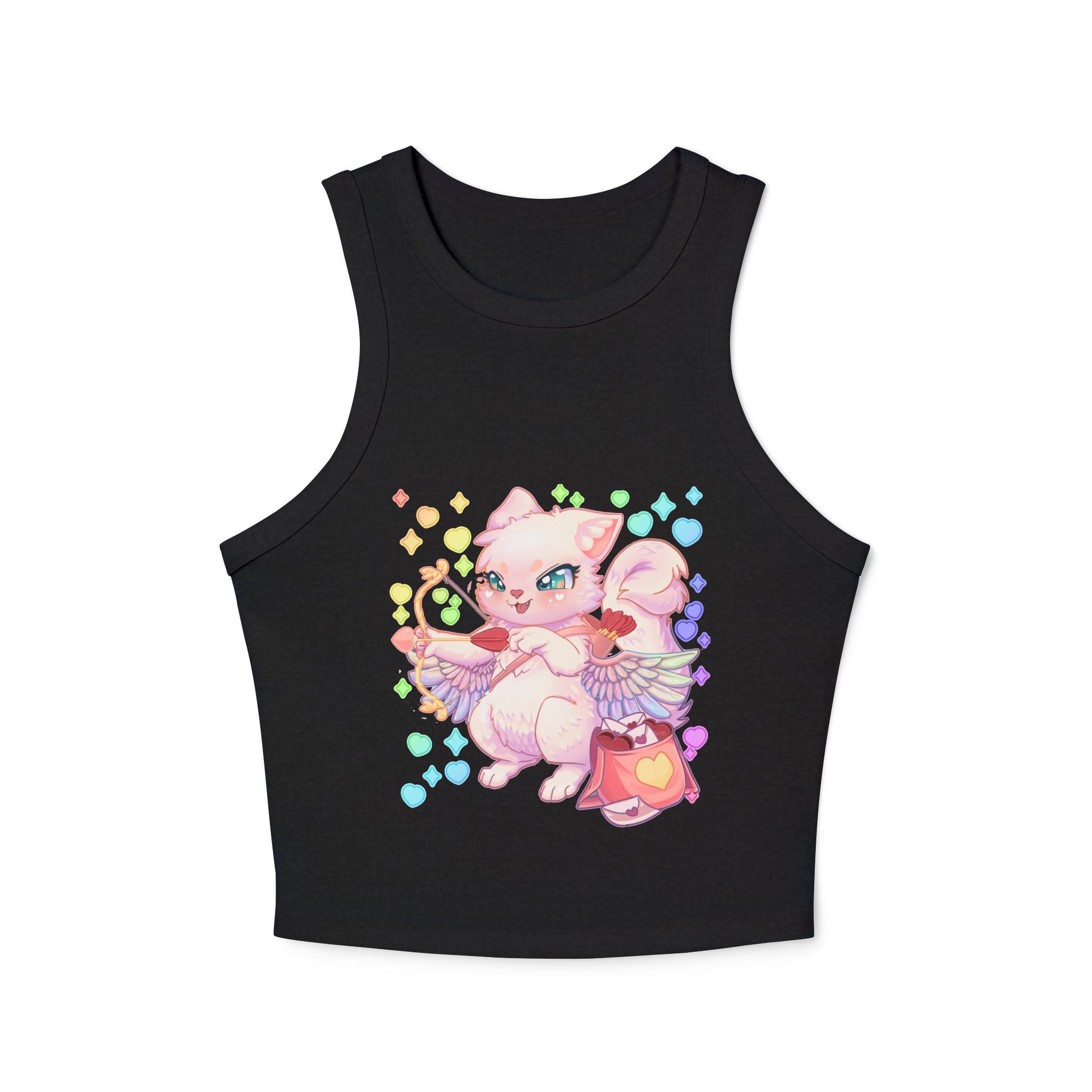 Cupid the Cat Racer Tank Top