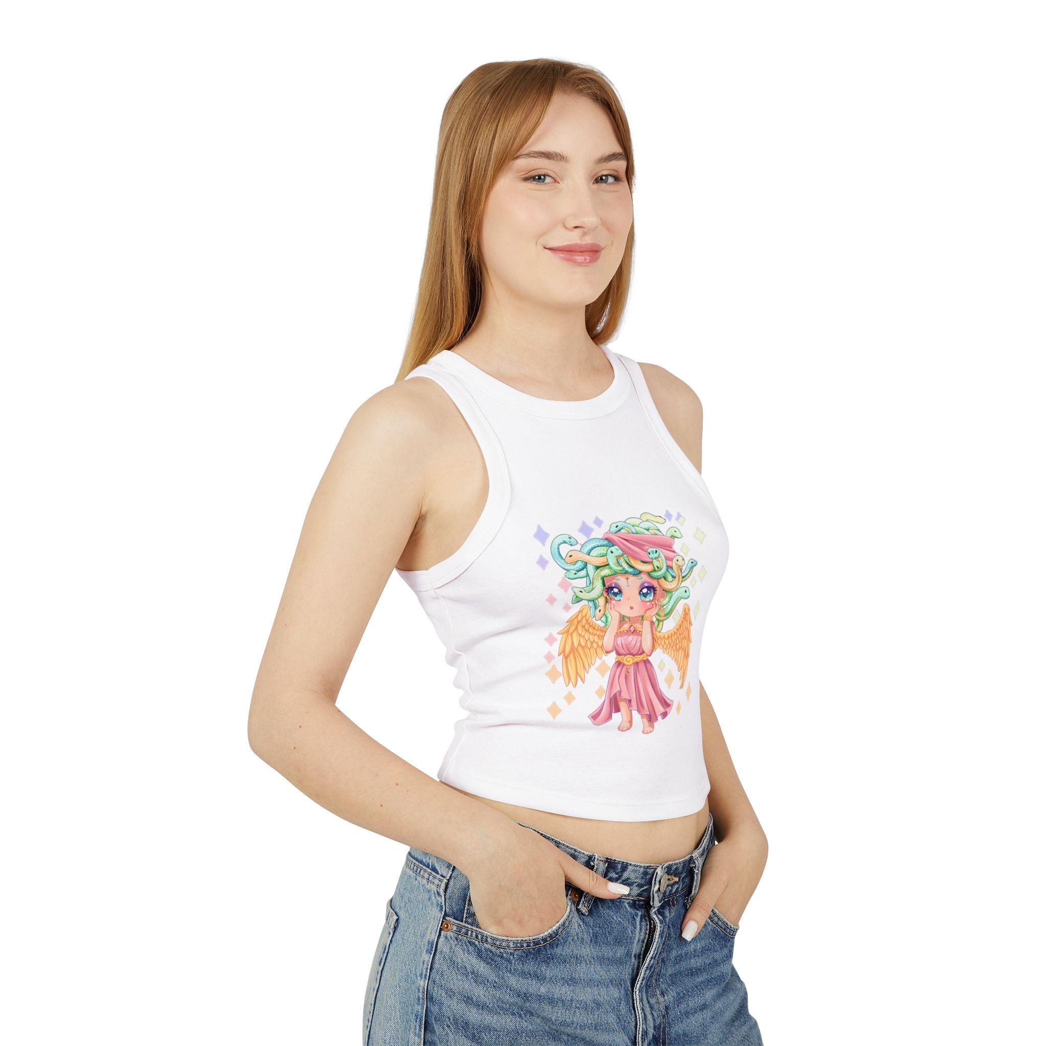 Ginny the Gorgon Racer Tank Top