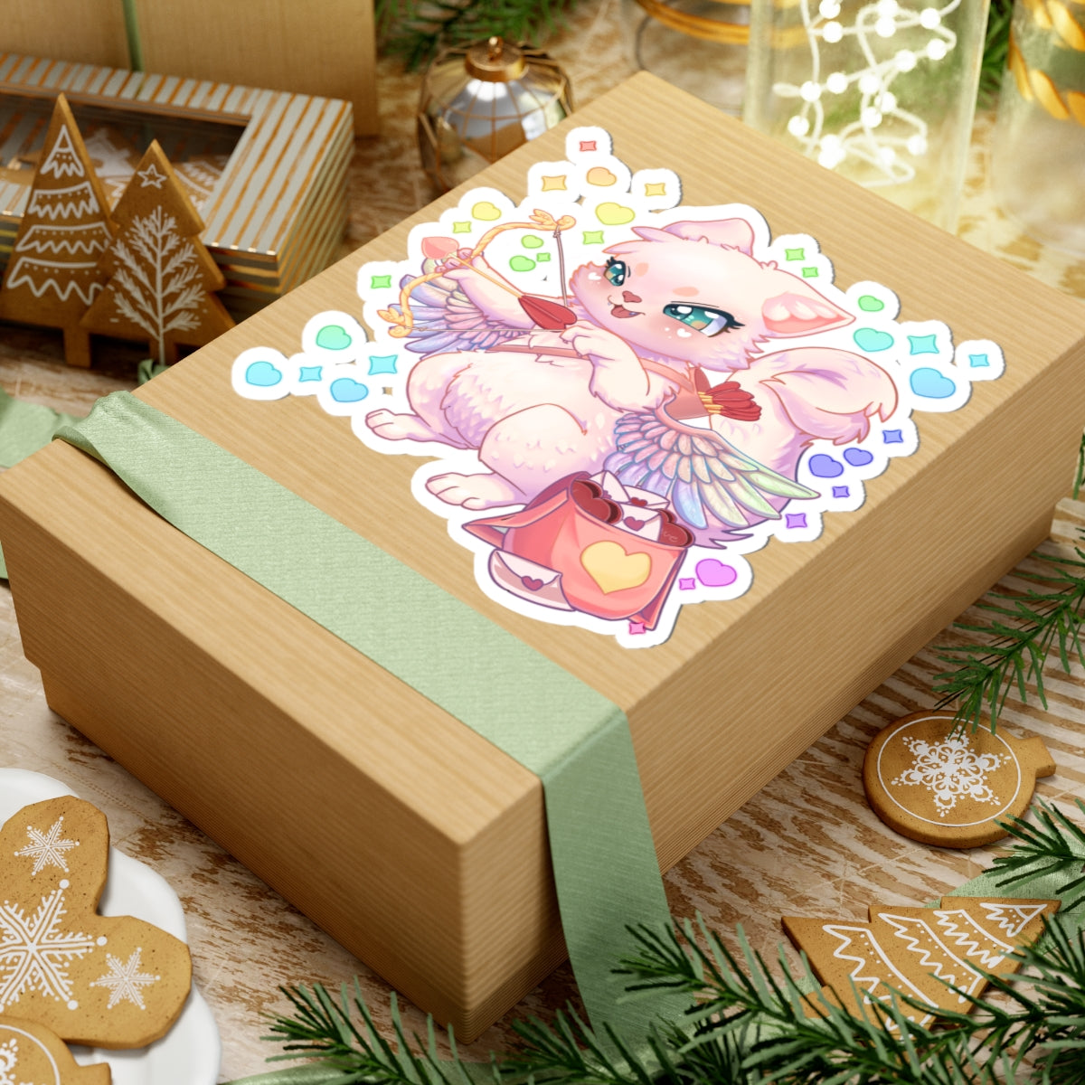 Cupid the Cat Sticker