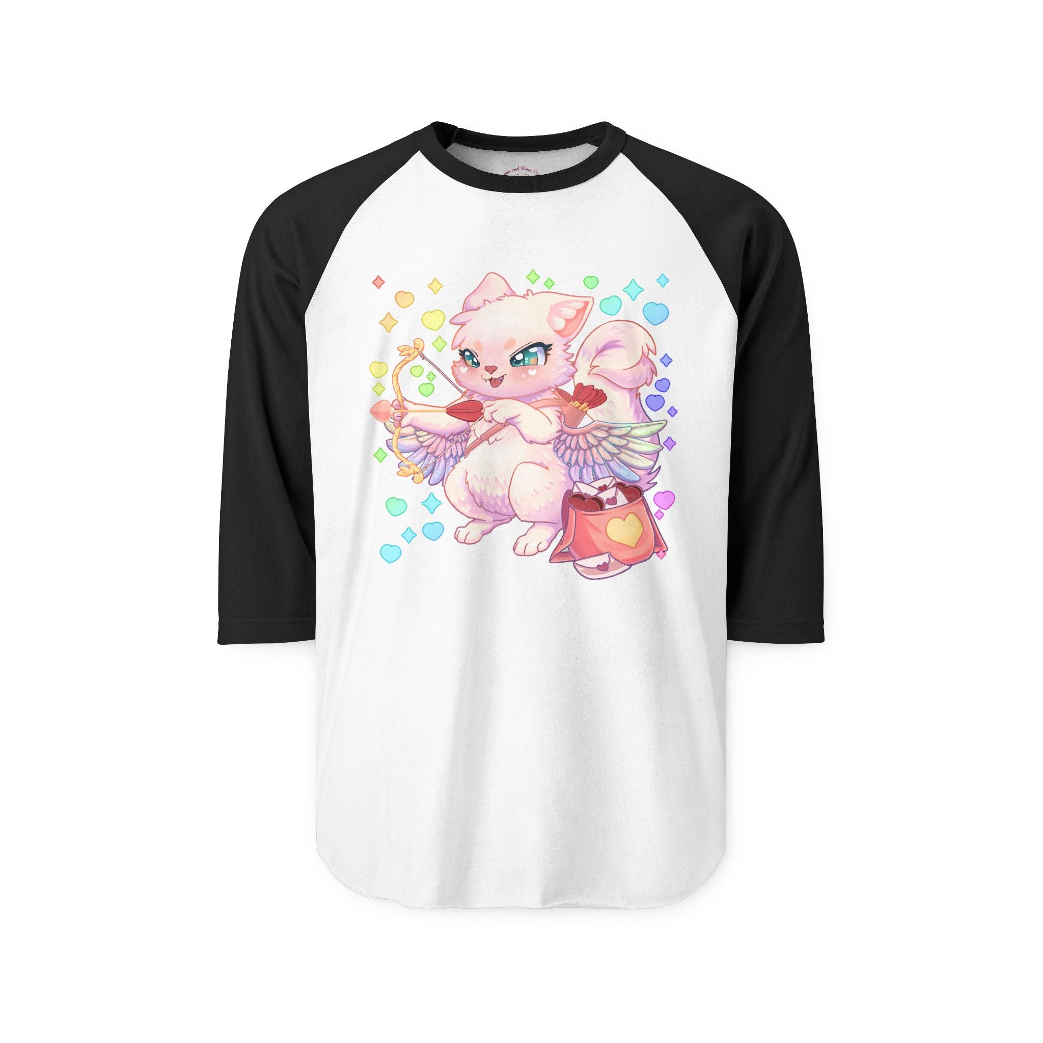 Cupid the Cat Raglan Shirt
