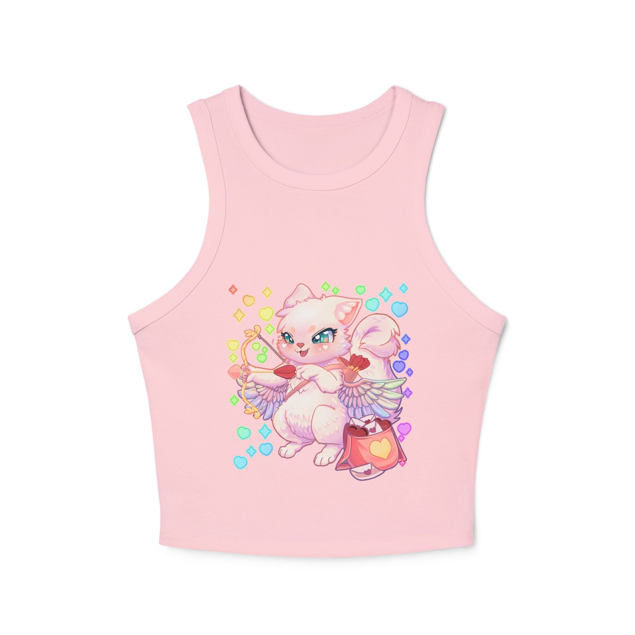 Cupid the Cat Racer Tank Top