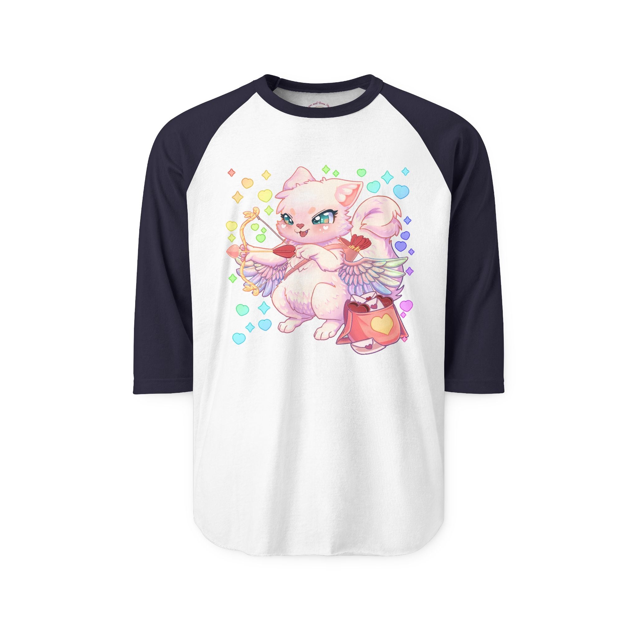 Cupid the Cat Raglan Shirt