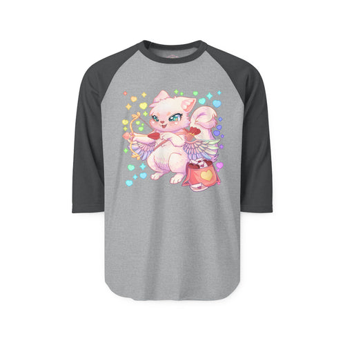Cupid the Cat Raglan Shirt